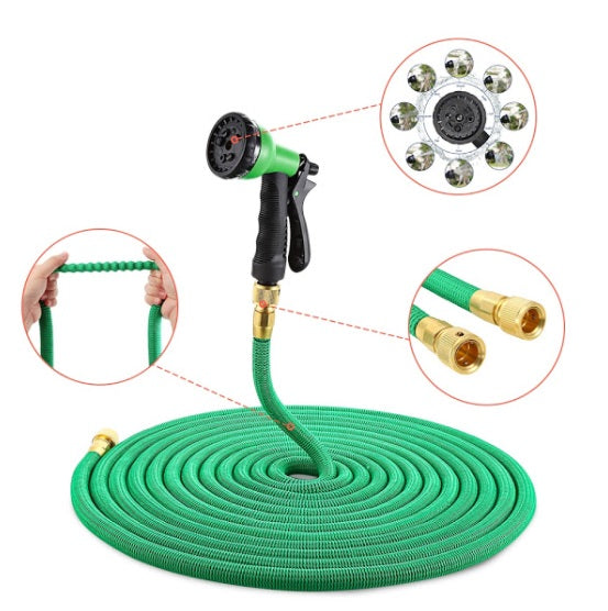 Furtun Extensibil de Gradina de 37 Metri + Accesoriu pentru Stropit.