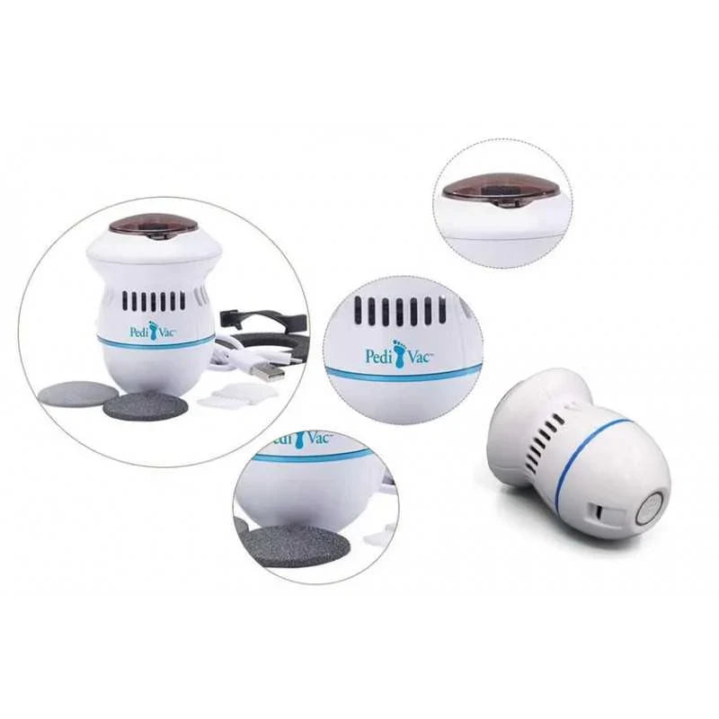 Aparat Electic pentru Calcaie Pedi Vac, Design Ergonomic, Curățare Rapidă și Igienică