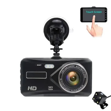 Camera Auto Dubla Full HD 1080p cu Touchscreen 4 inch si Senzor G
