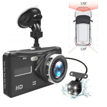 Camera Auto Dubla Full HD 1080p cu Touchscreen 4 inch si Senzor G