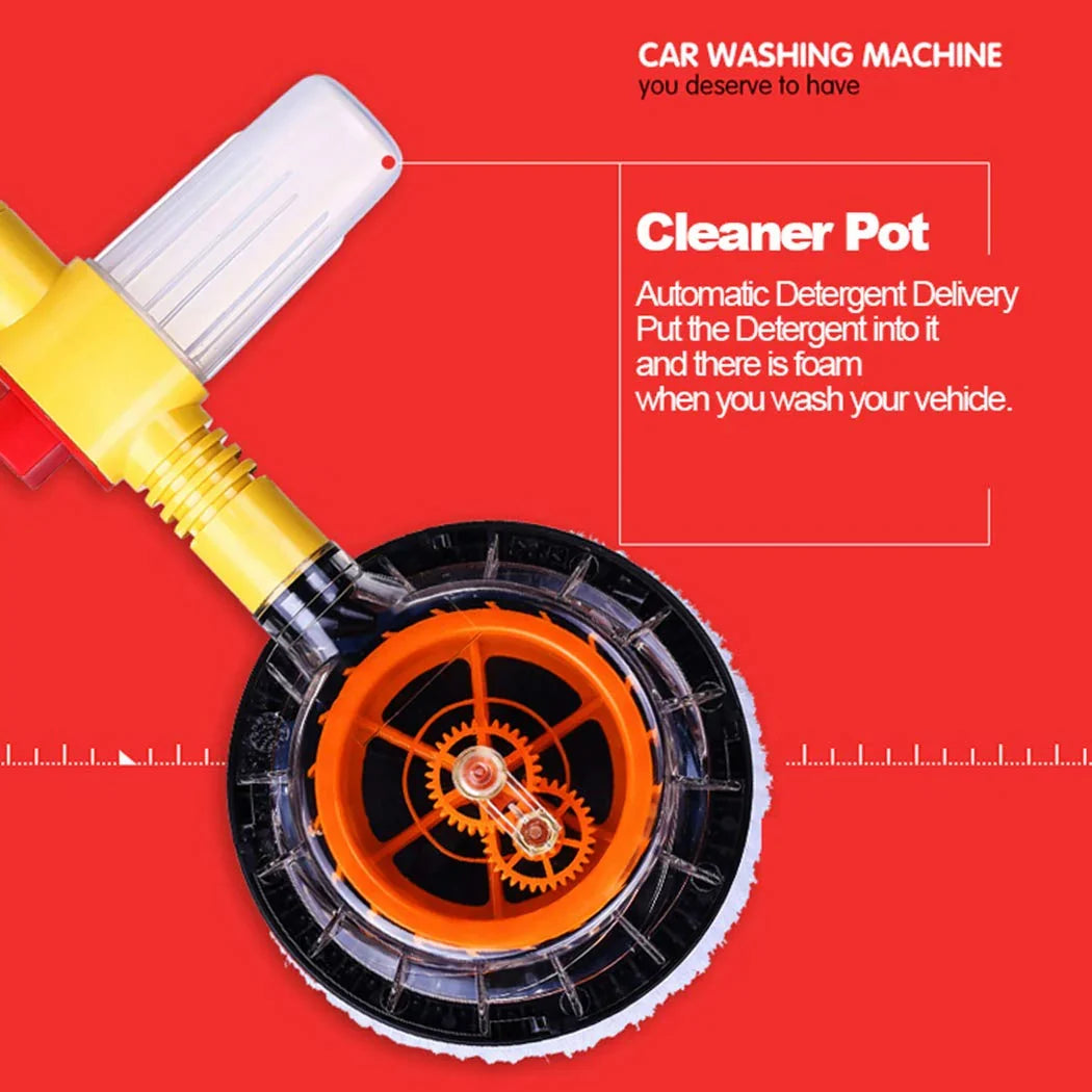Perie Auto Rotativă cu Spumare, Curățare 360°, Mâner 100 cm – Ideală pentru Spălat Mașina