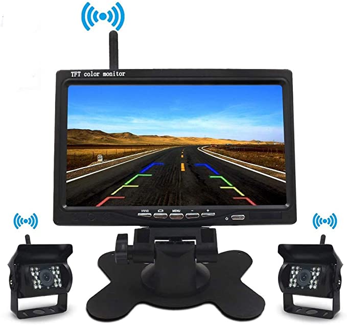 Kit Wireless Marsarier AHD 7 inch pentru Camioane si Autocare