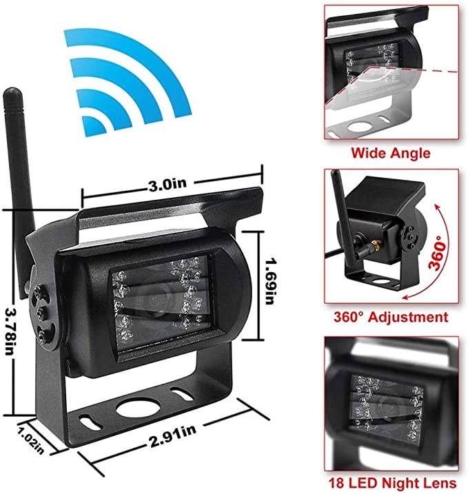 Kit Wireless Marsarier AHD 7 inch pentru Camioane si Autocare