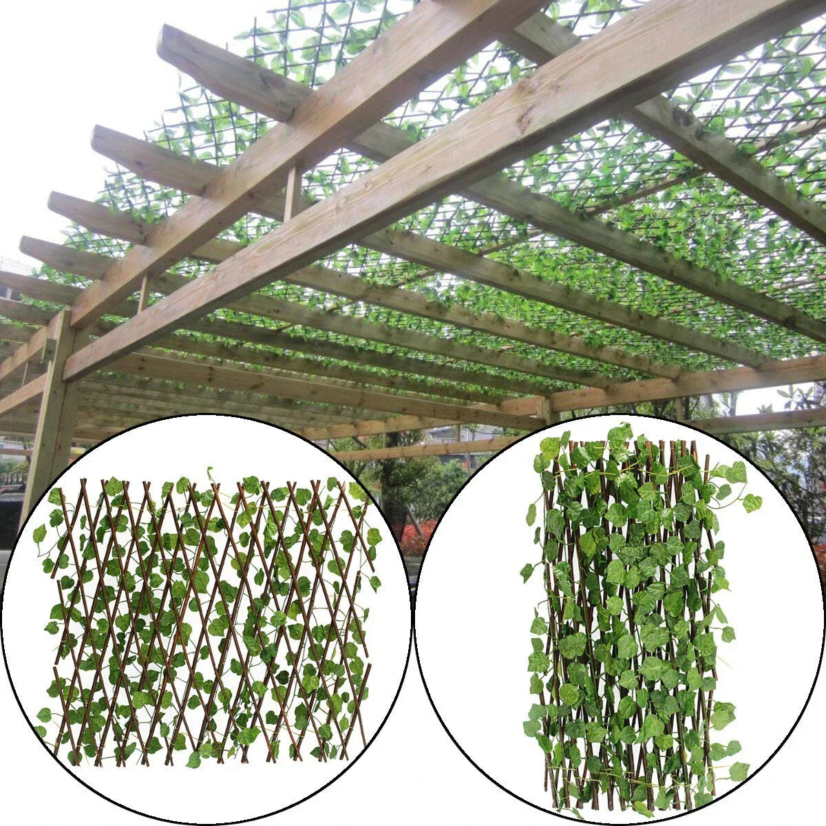 Gard Artificial Extensibil Veșnic Verde – Panou Decorativ pentru Balcon, Terasă sau Gard