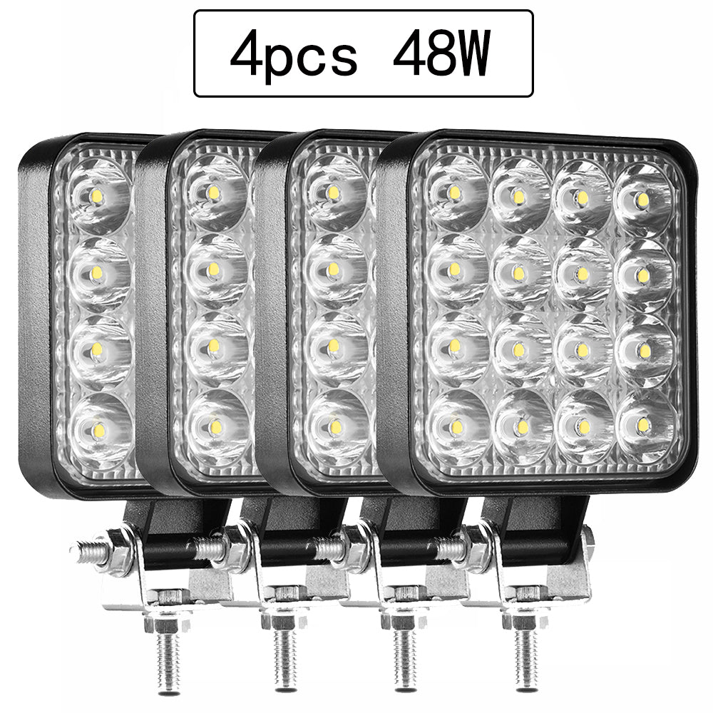 Proiector 16 LED 48W auto OFF-ROAD, IP 67