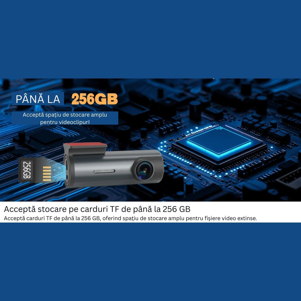 Camera Auto DVR 4K Duala Fata + 1080P Spate cu WiFi, Senzor G, Unghi 140°, Mod Parcare 24H