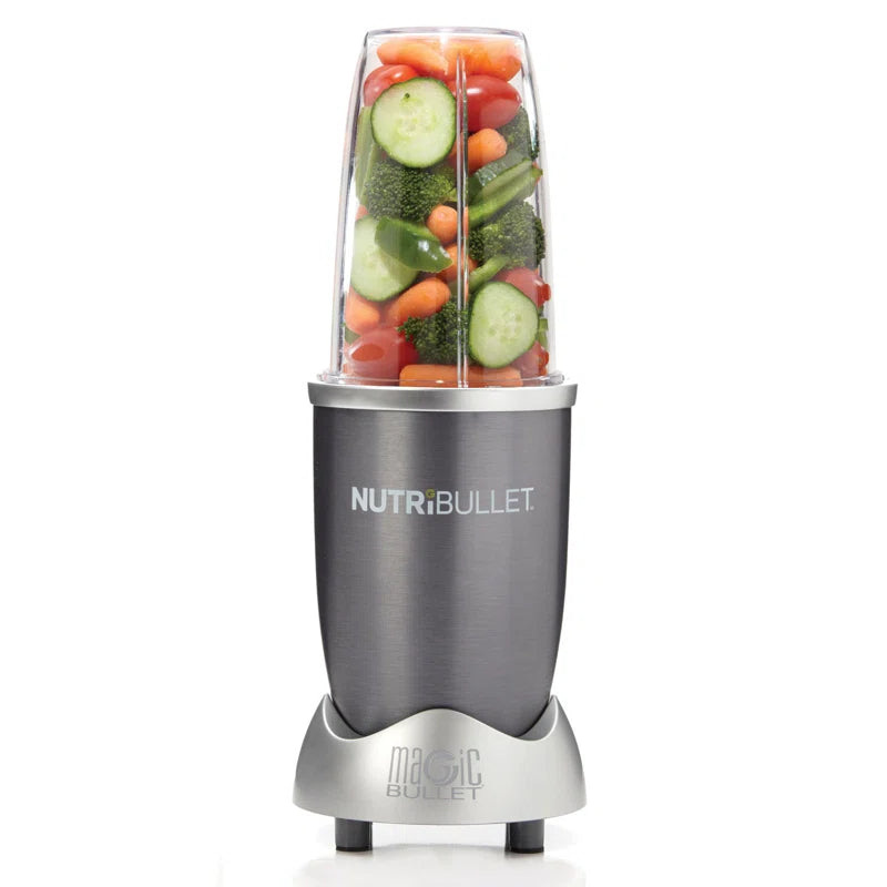 Blender Nutribullet Original, 600 W, 1 viteza, cupa inalta 0.7l, Argintiu