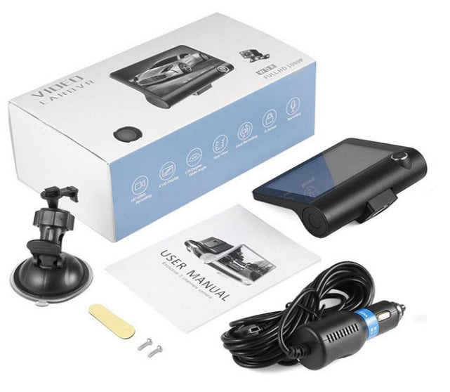Camera Auto Duala Fata si Interior Full-HD 1080p cu Ecran Touch 4 Inch