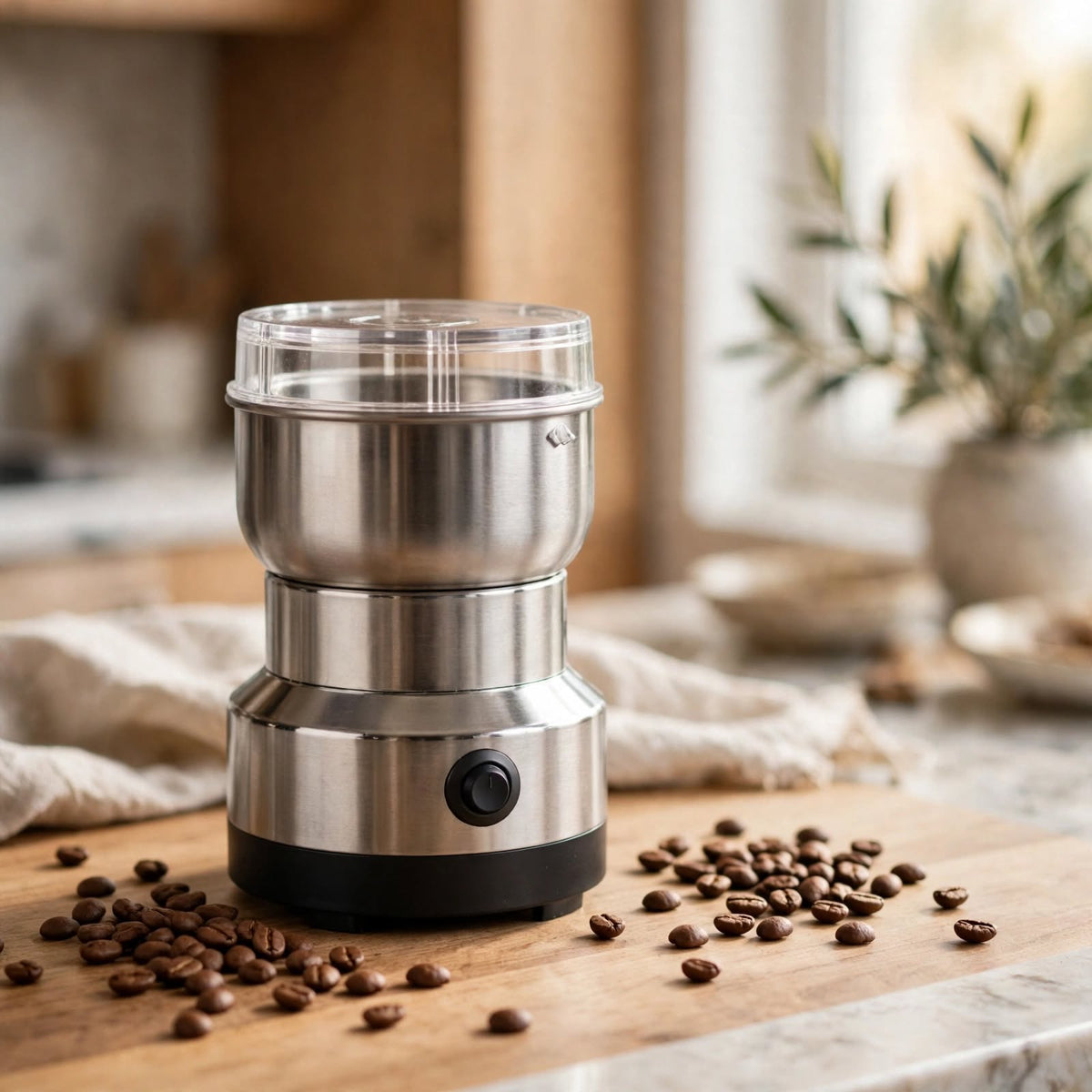 Râșniță Electrică de Cafea Digitală Nima NM-8300, 150W, Inox