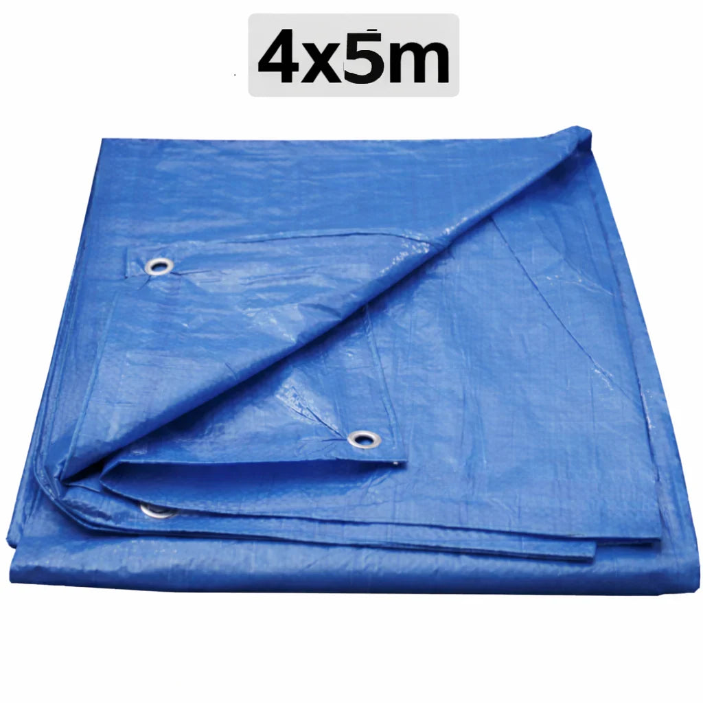 Prelată Exterior 150g/m² cu Inele Metalice – Impermeabilă, Albastru