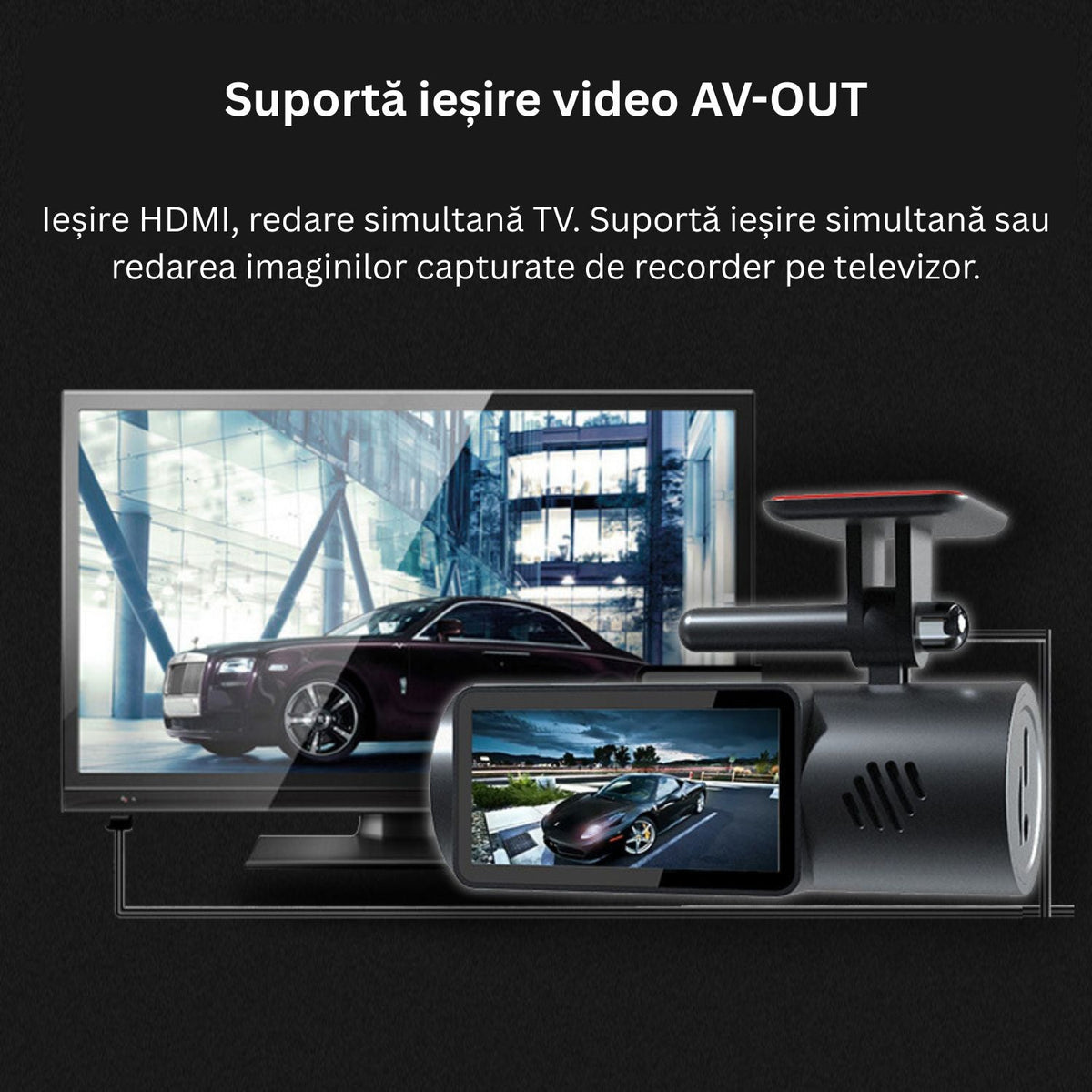 HD WiFi Car DVR Camera with Night Vision and Loop Recording