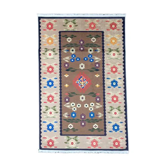 Covor cameră antiderapant diverse mărimi multicolor rustic