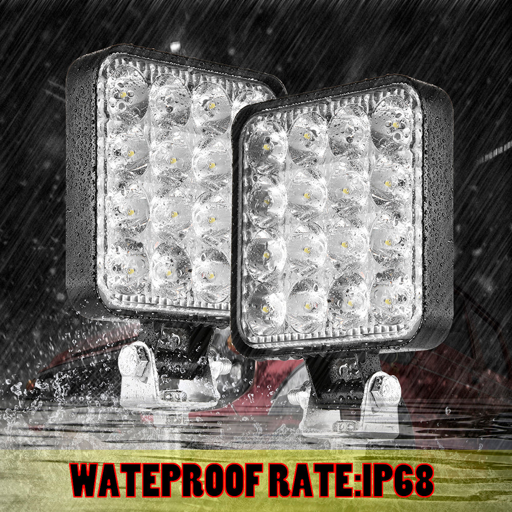 Proiector 16 LED 48W auto OFF-ROAD, IP 67