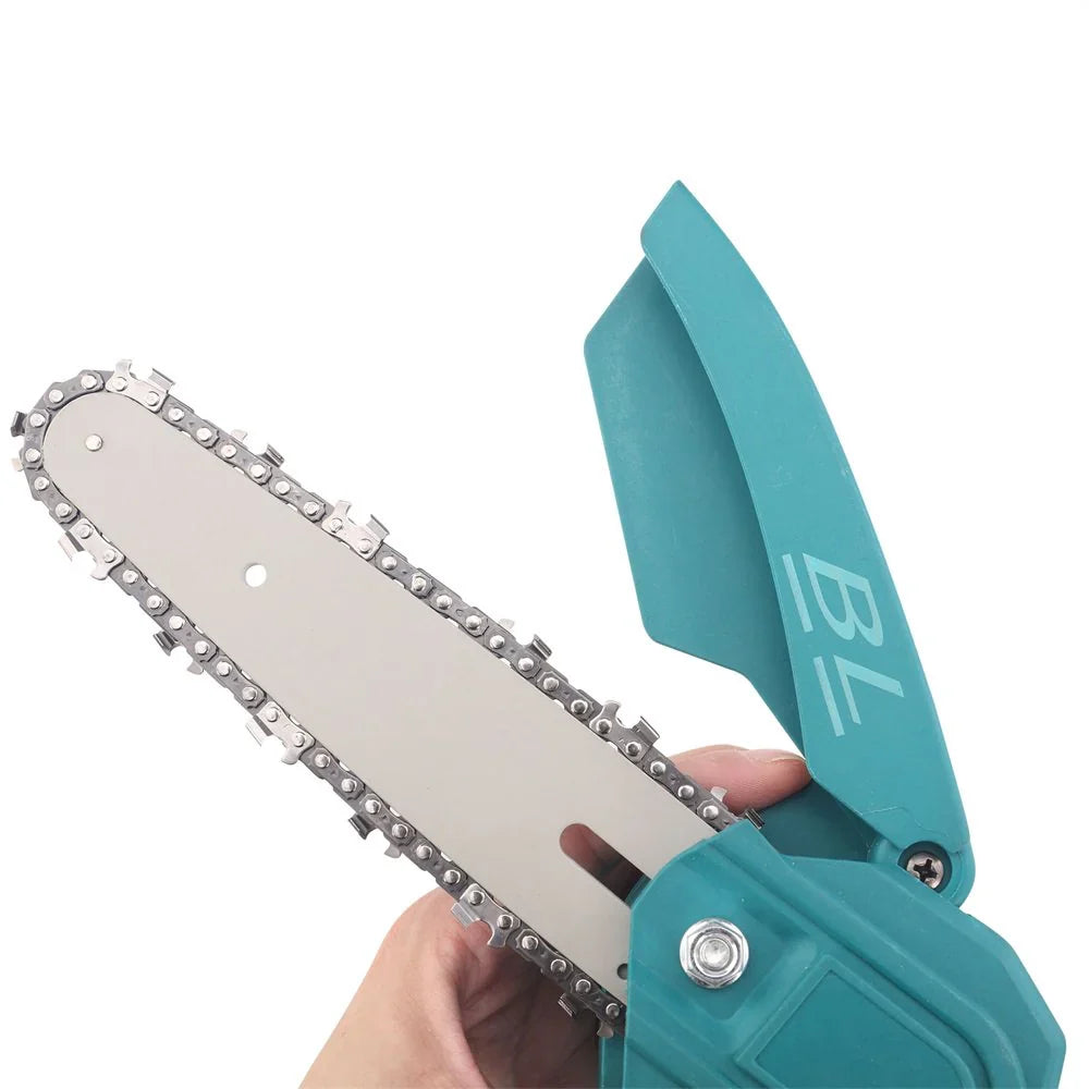 Foarfecă și Mini Drujbă pentru Grădină 48V – Set cu Braț Telescopic 2,13 m și 2 Acumulatori