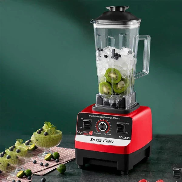 Blender Profesional de bucatarie 2 in 1, 2.5L, motor din cupru, 15 viteze, 4500W