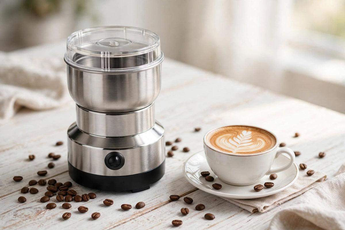 Râșniță Electrică de Cafea Digitală Nima NM-8300, 150W, Inox