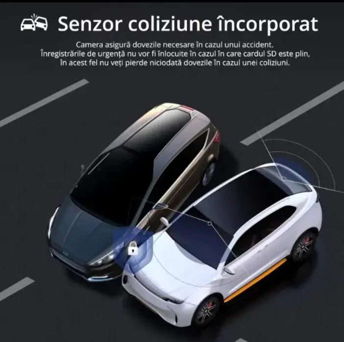 Camera Auto Dubla Full HD 1080p cu Touchscreen 4 inch si Senzor G