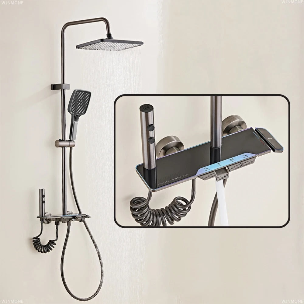 Set de Duș NeoSprey- Termostat, LED-uri și Afișaj Digital