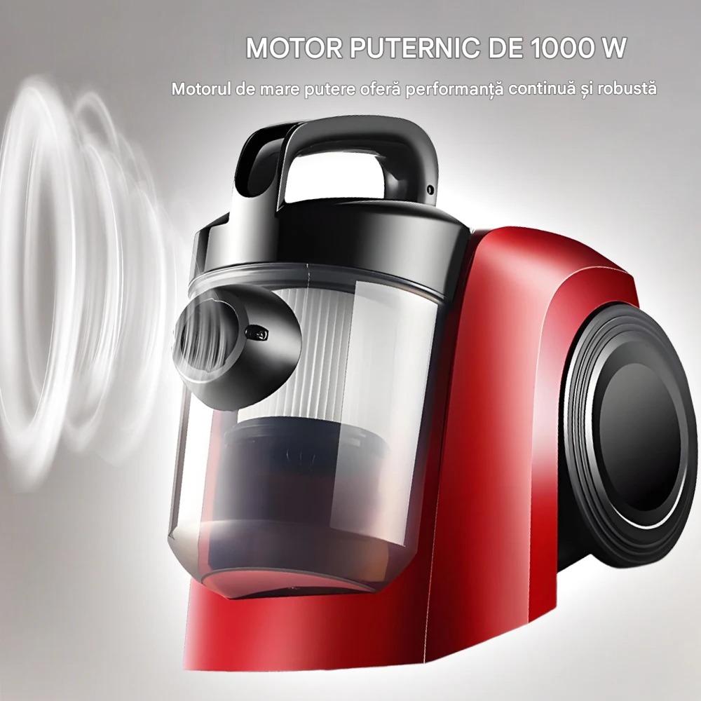 Aspirator fara sac, capacitate de 2 litri, putere de 1000W