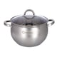 Cratita inox cu capac sticla GRUNBERG 26 cm - 8 litri.