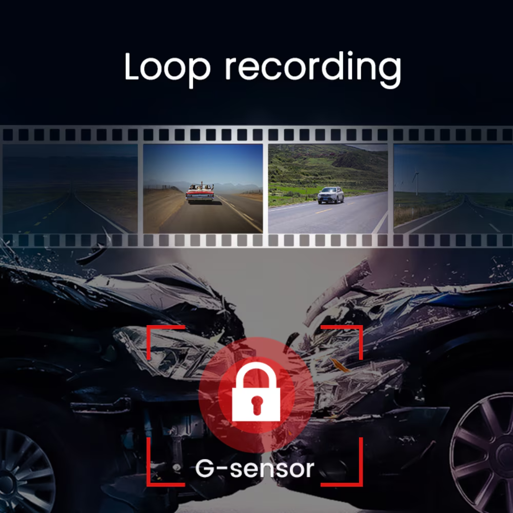 Camera Auto DVR 4G 2K cu Monitorizare Parcare si Camere Fata-Spate