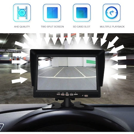 Kit Marsarier AHD cu Monitor 7 inch pentru Camioane, Autocare si Autobuze