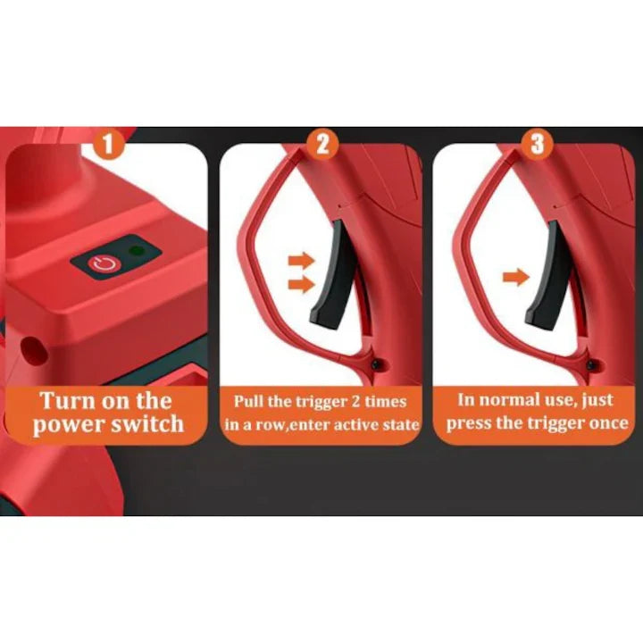 Set Profesional de Grădinărit 2-în-1: Mini-Ferăstrău & Foarfecă Electrică – Eficiență Maximă cu 2 Acumulatori