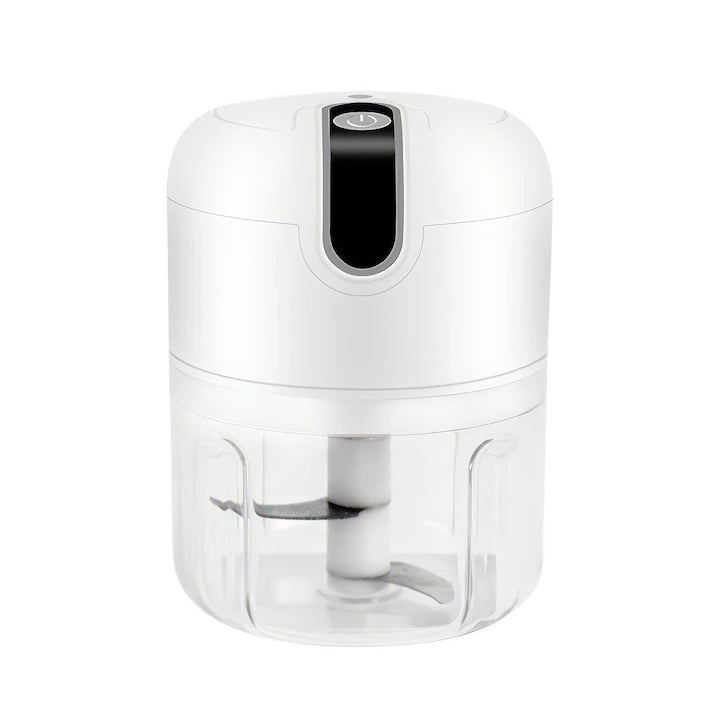 Mini tocator electric, 250ML, din otel inoxidabil cu 3 lame de tocat, incarcare USB