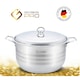 Cratita cu capac din Inox ,34CM, 16L.