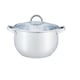 Cratita inox cu capac sticla GRUNBERG , 22 cm - 5.1 litri