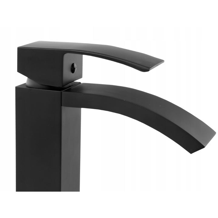 Baterie Lavoar Baie Lotus Black, Negru, Înălțime 30 cm, VST17