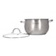 Cratita inox cu capac sticla GRUNBERG 26 cm - 8 litri.