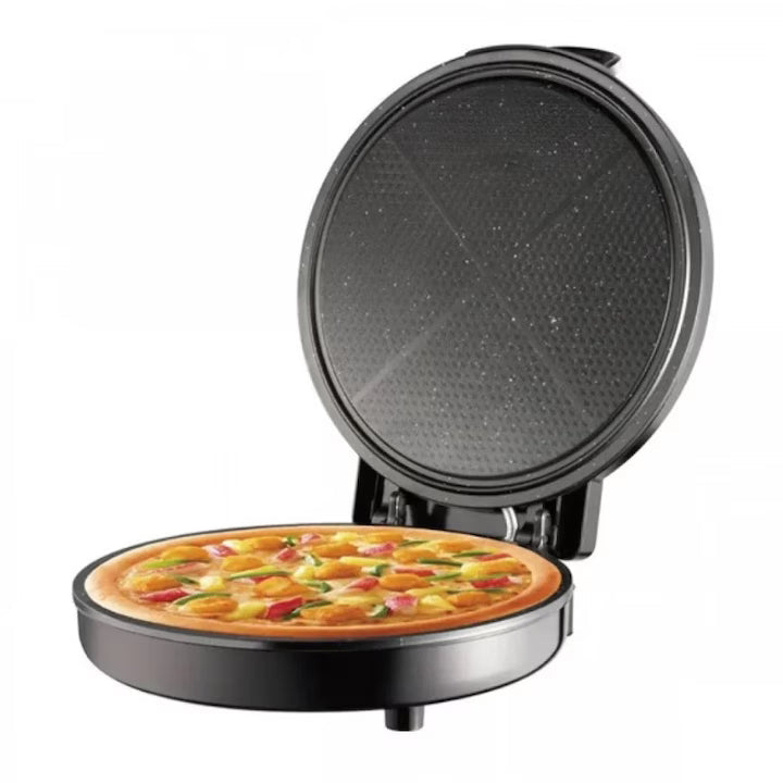 Aparat pentru Pizza 1600W, Diametru 30 cm, Termostat Reglabil, Alb