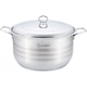 Cratita cu capac din Inox ,36Cm, 20L, Grunberg , GR8136 + Tocator, Bambus, 30 x 20 cm.