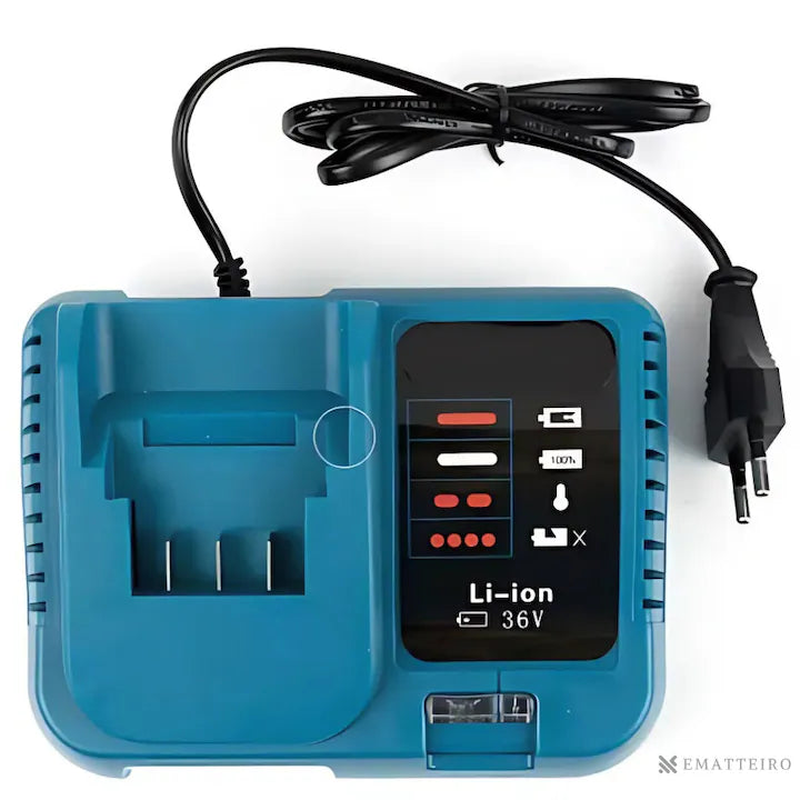Trusă Bormașină cu Acumulator 36V, 2 Acumulatori Li-Ion, Încărcător și 37 Accesorii, 2 Viteze, 18 Trepte Cuplu, Mandrină Automată 10 mm, Valiză