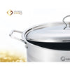 Cratita cu capac din Inox , 40 cm ,26L, Grunberg , GR814.