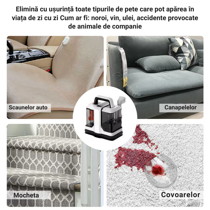 Aspirator cu Spalare prin Injectie-Extractie, 4200WATT, Capacitate 1080ML,  DOMOTEC