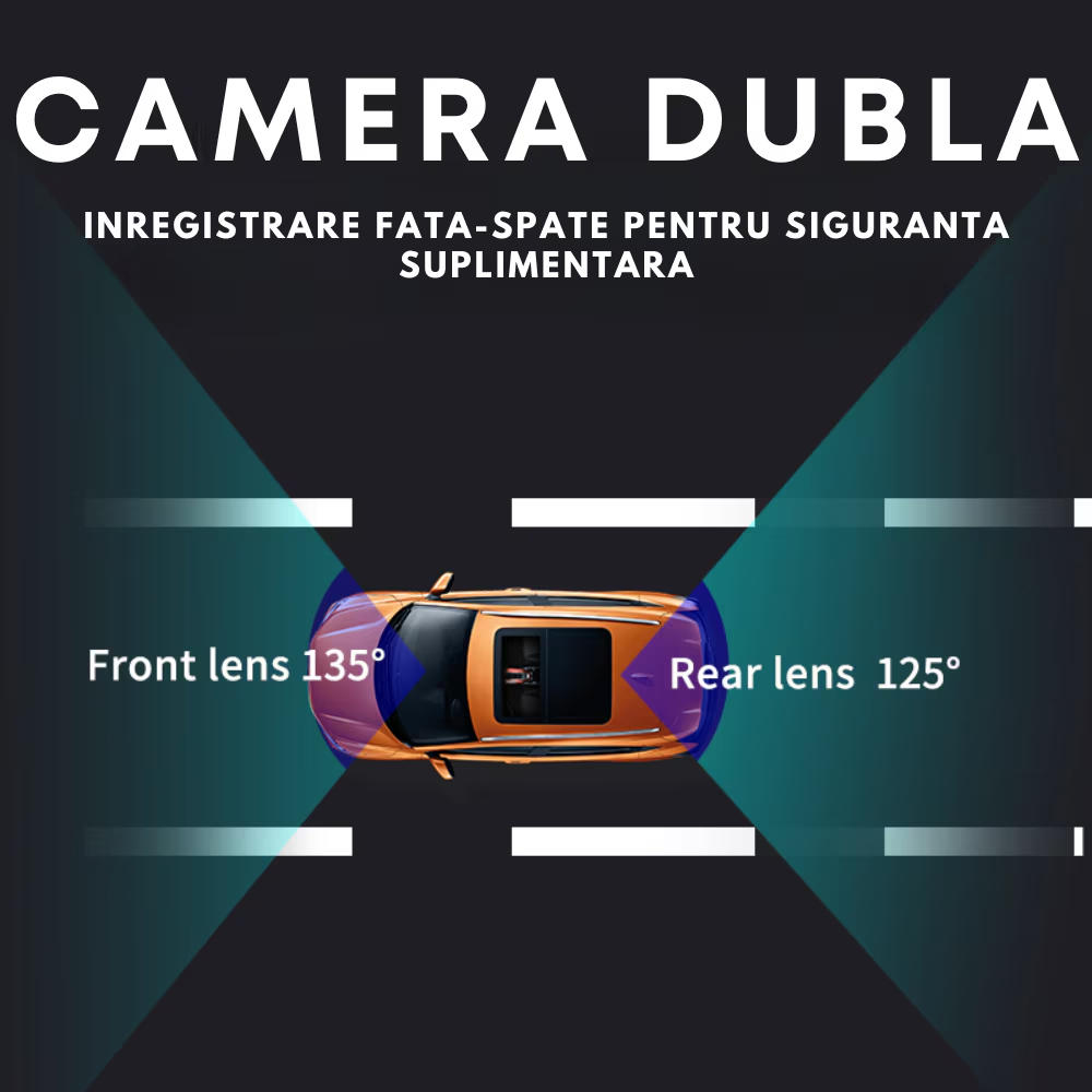 Camera Auto DVR 4G 2K cu Monitorizare Parcare si Camere Fata-Spate