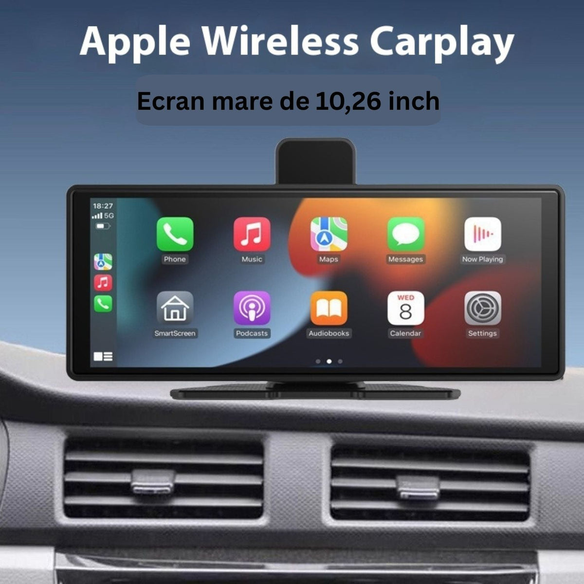 DVR Auto 10.26 inch cu Ecran Tactil, CarPlay, Camera Fata 4K si Spate 1K, Marsarier