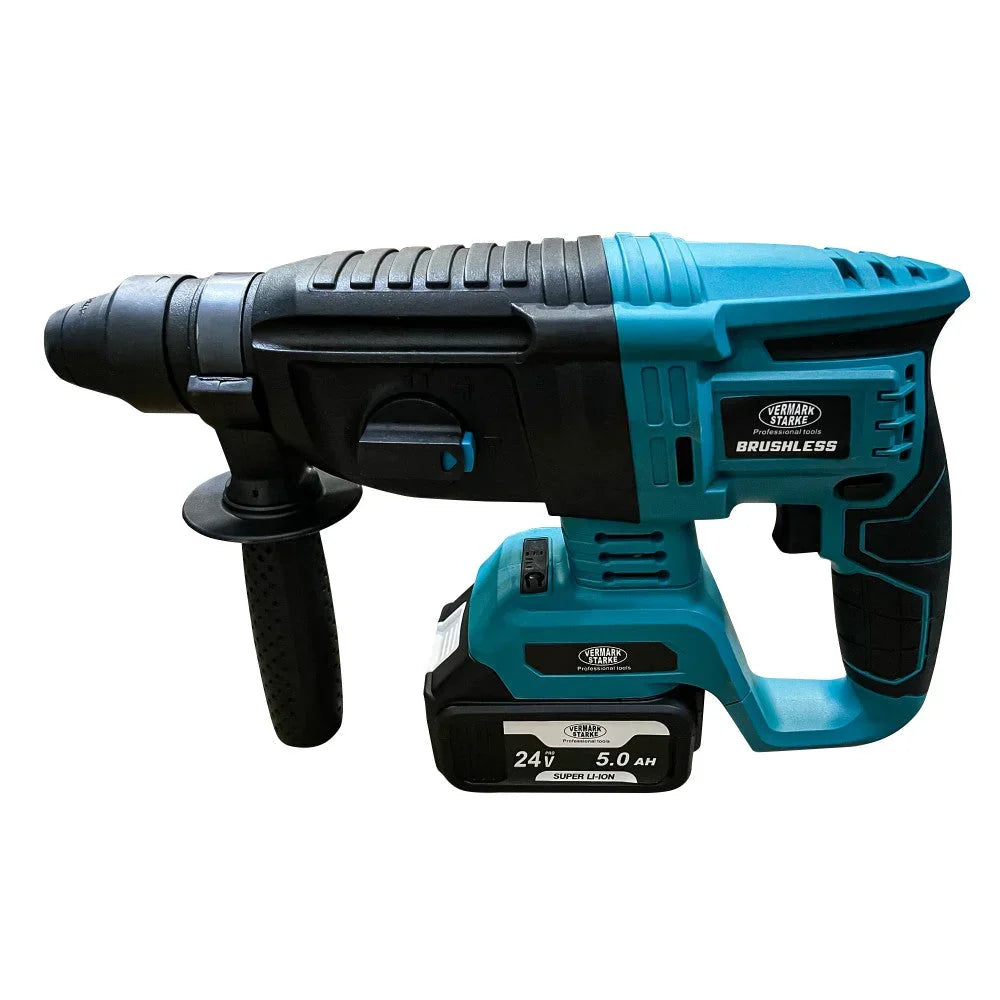 Trusă Scule Profesionale 4 în 1 cu Acumulator – Autofiletantă, Polizor, Rotopercutor, Cheie Impact