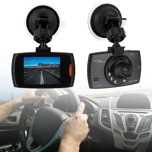 Full HD 1080P Car Dash Cam with 2.4 Inch LCD, Night Vision, and G-Sensor