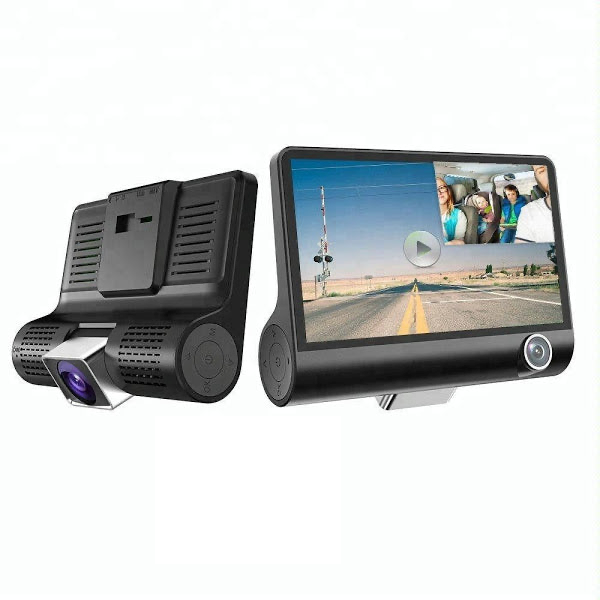 Camera Auto Duala Fata si Interior Full-HD 1080p cu Ecran Touch 4 Inch