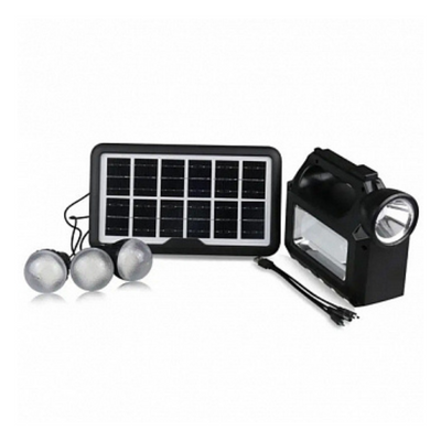 Kit solar GD-8017 MUSIC portabil cu 3 becuri