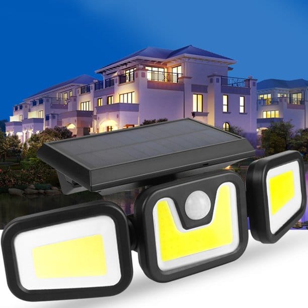 LED exterior cu senzor de mișcare si energie solară PIR