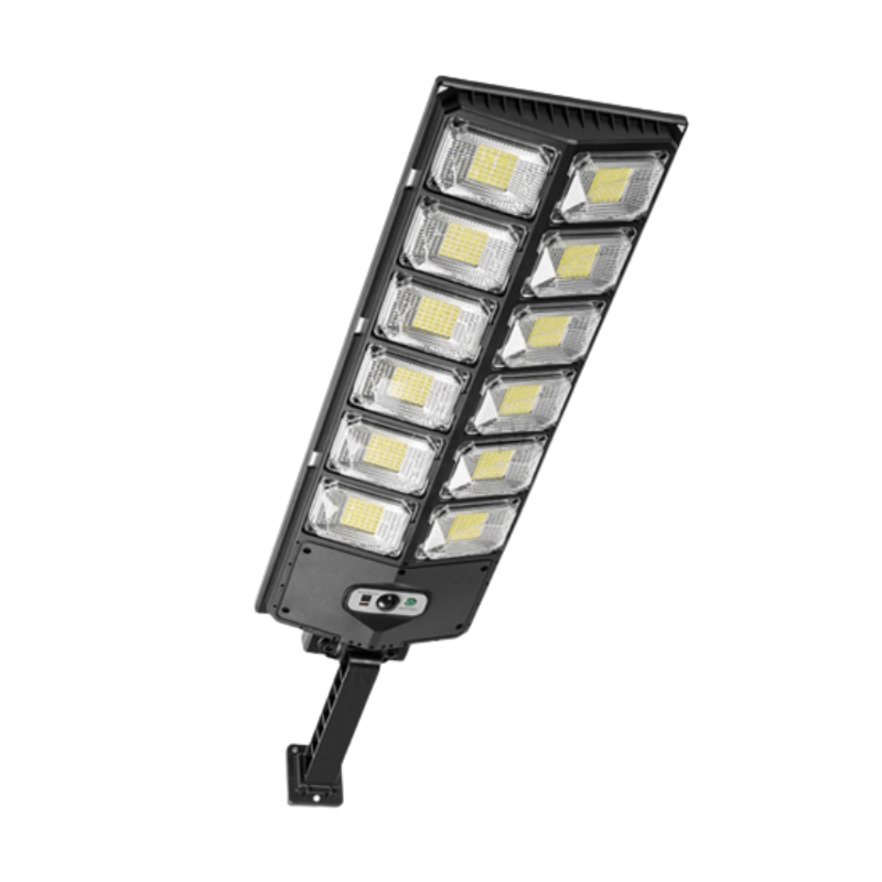 Lampa LED solara cu senzor de miscare si fixare pe perete, exterior rezistent la umezeala si praf, 360 LEDs cu telecomanda de control- (W789-6)