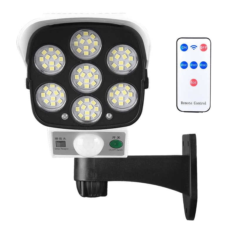 Lampa solara tip camera falsa de supraveghere 77 LED