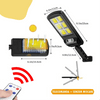 SET 4 X Lampa solara 90W COB cu telecomanda + Lanterna CADOU