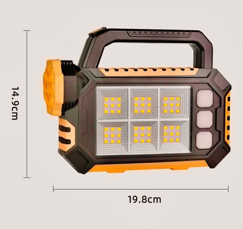 Lanterna cu lampa solara 6 LED COB, 1200 mAh, USB