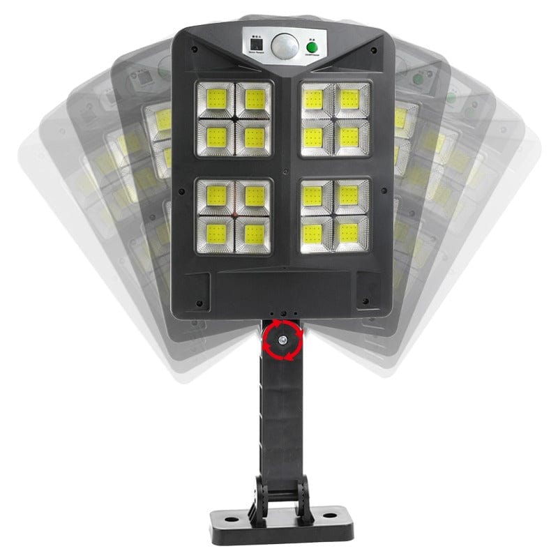 Lampa LED cu panou solar, fixare pe perete, rezistenta la apa, control prin telecomanda