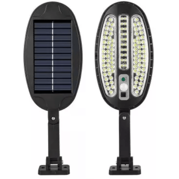 Lampa solara 30w,100LED ,cu senzor de miscare, panou solar incorporat , suport si telecomanda HB-8288A